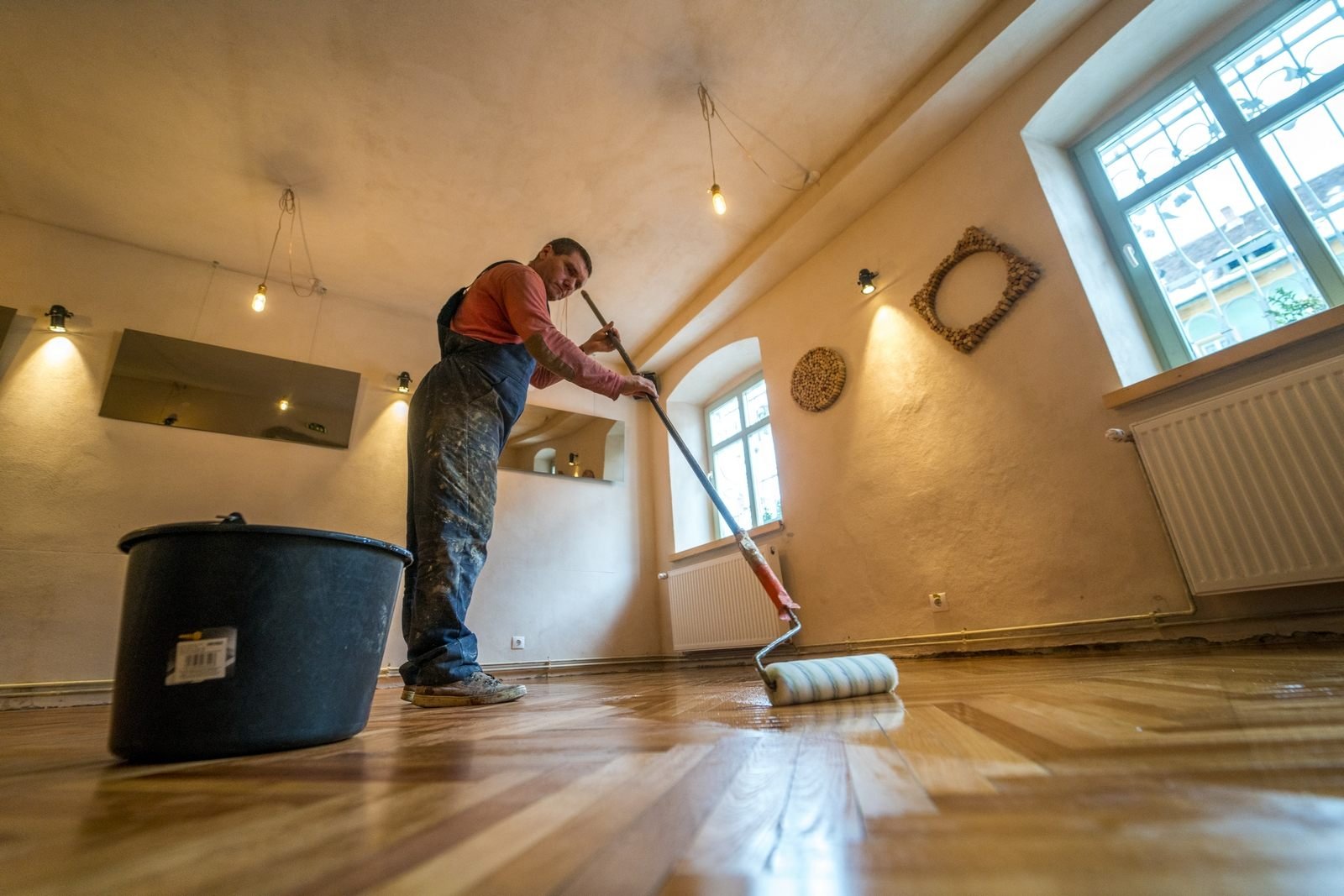Hochmeister restaurant parquet restoration Sibiu